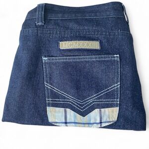 VTG Red Ape Jeans Men's 42x29 Wide Leg Patch Pocket Baggy Hip‎ Hop Raw Denim Y2K